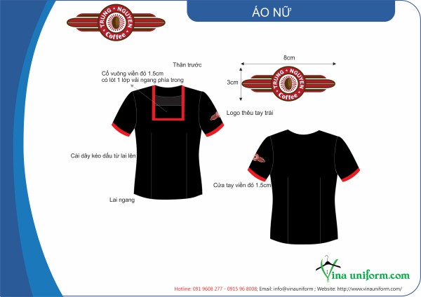 Coffee Trung Nguyên chọn Vina Uniform làm đơn vị may đồng phục