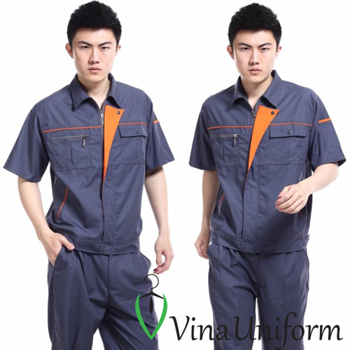 May áo đồng phục công ty xây dựng thương hiệu chuyên nghiệp